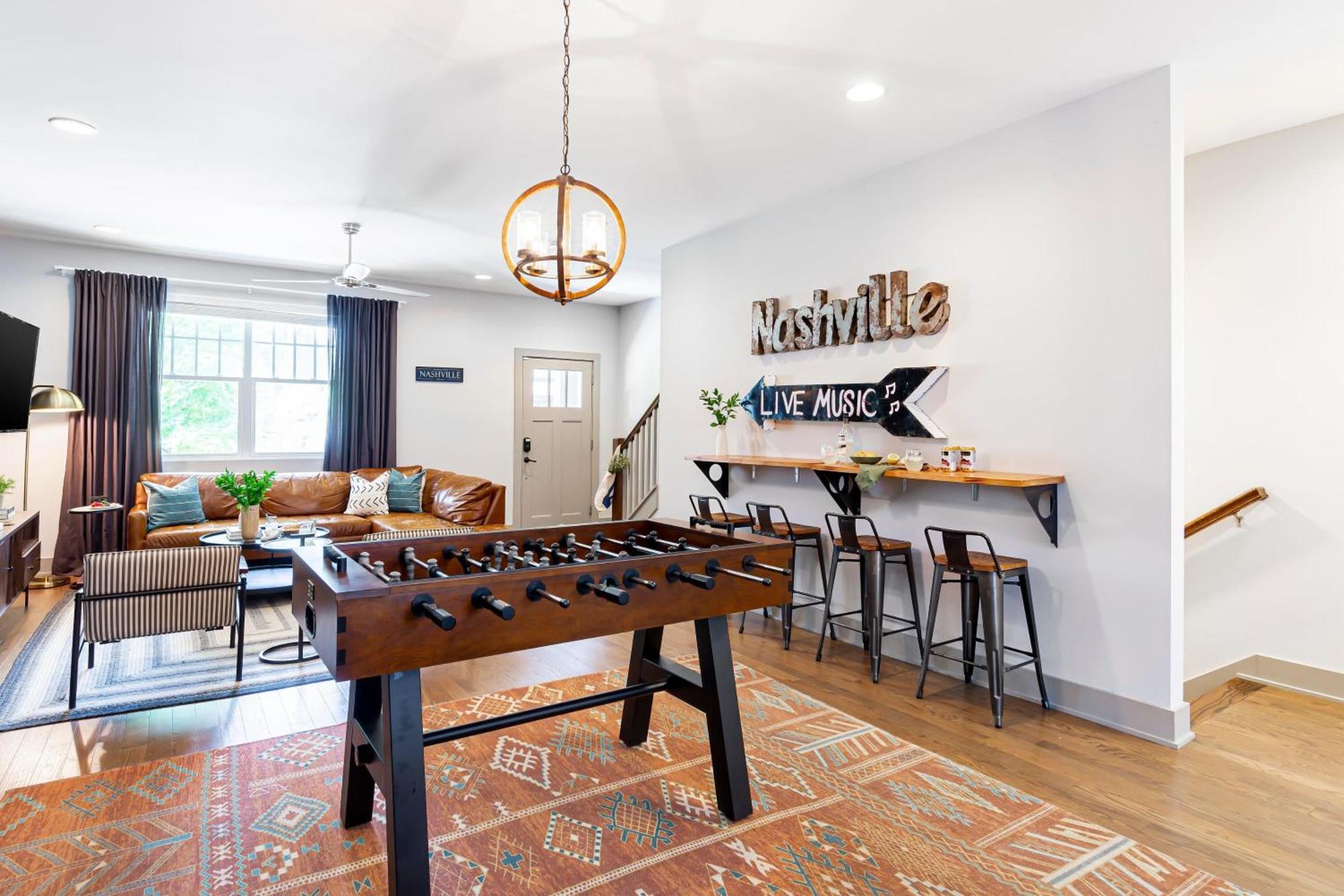 Waverly By Avantstay Nashville-Inspired Townhome W Luxury Kitchen Pool Table Eksteriør bilde