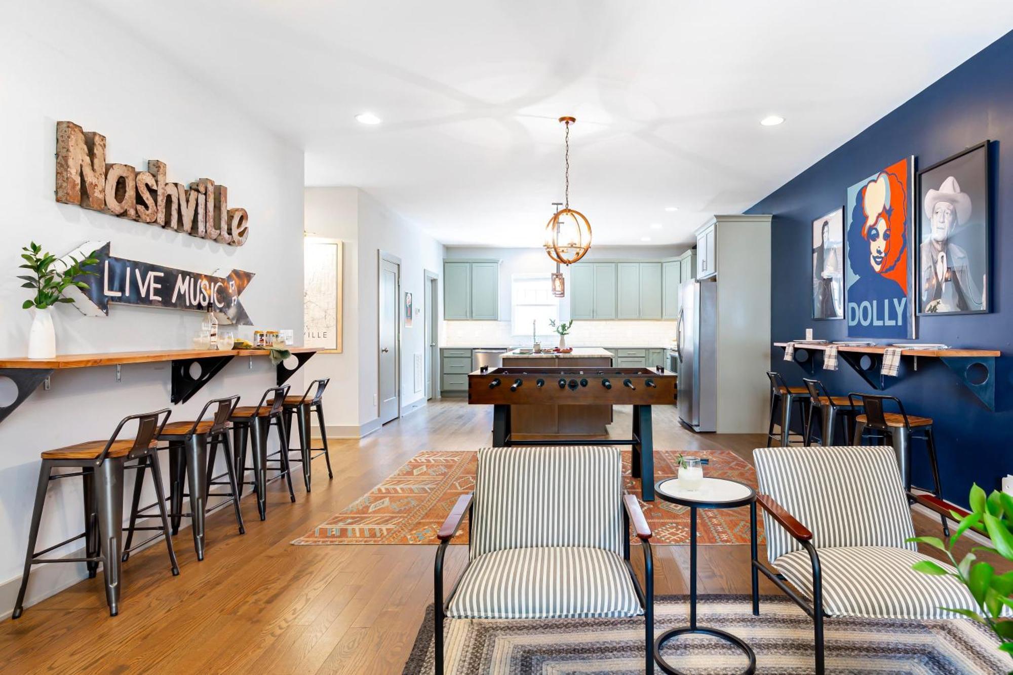 Waverly By Avantstay Nashville-Inspired Townhome W Luxury Kitchen Pool Table Eksteriør bilde